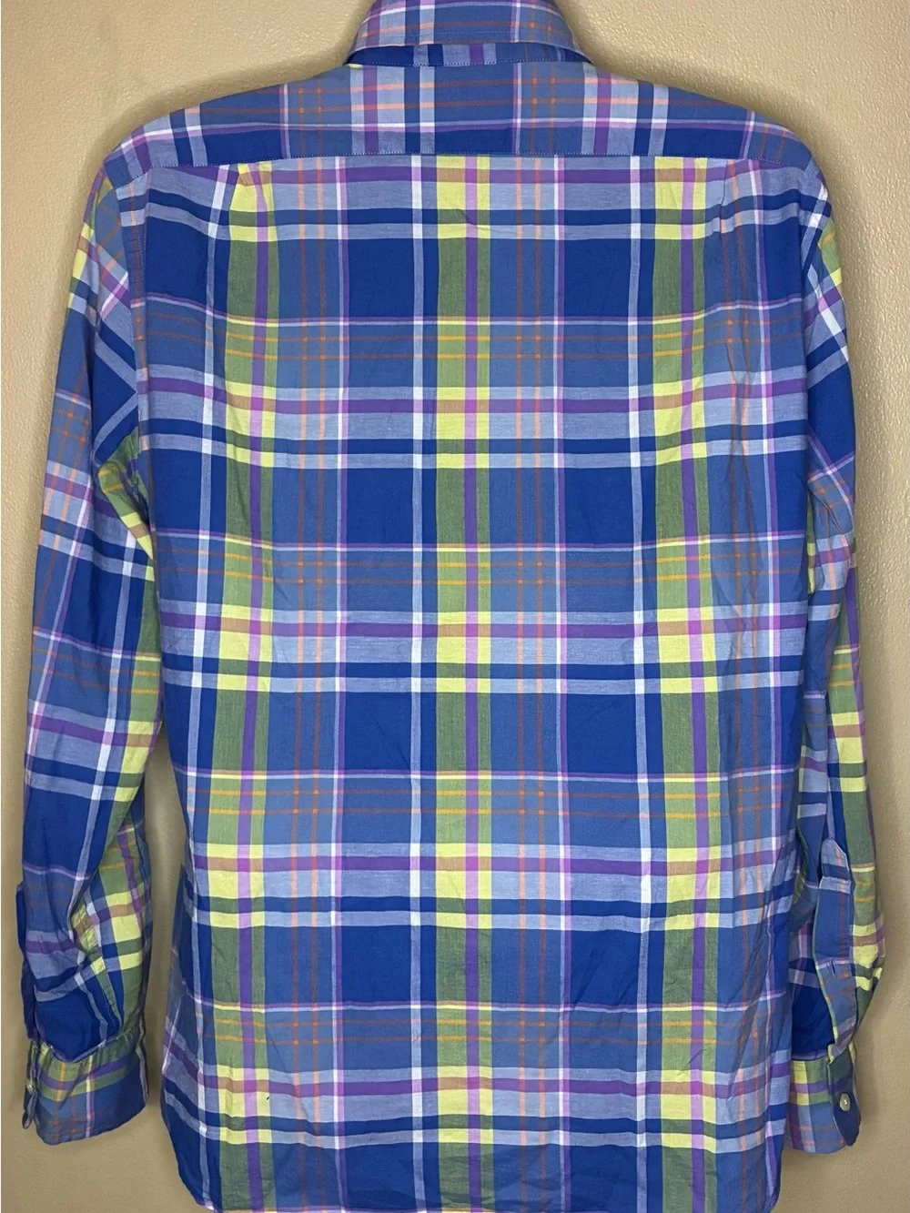 J. Crew Men's Blue Plaid Button-Down Shirt